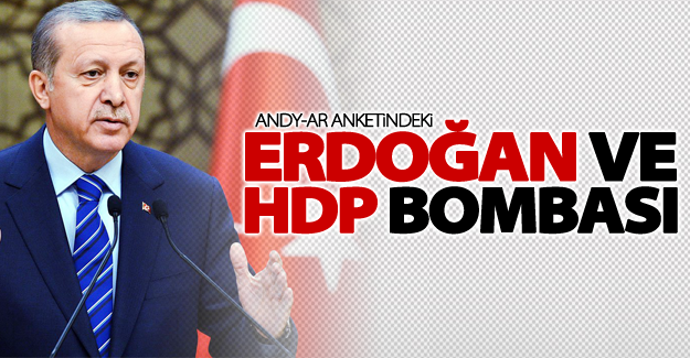 ANDY-Ar anketindeki Erdoğan ve HDP bombası