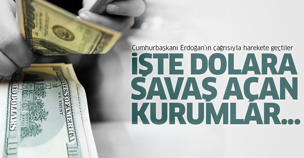 İşte dolara savaş açan kurumlar