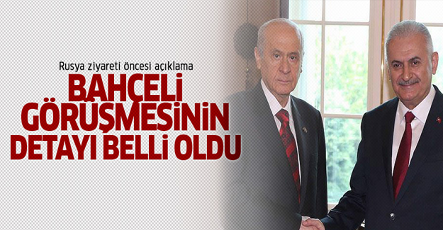 Yıldırım, Bahçeli görüşmesinin detayını açıkladı