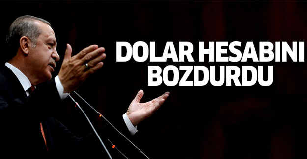 Erdoğan dolar hesabını bozdurdu