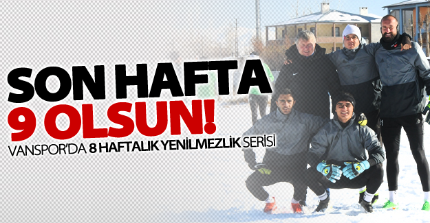 Van Büyükşehir Belediyespor'da son hafta heyecanı