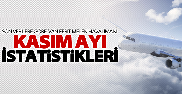 Ferit Melen Havalimanı kasım ayı istatistikleri