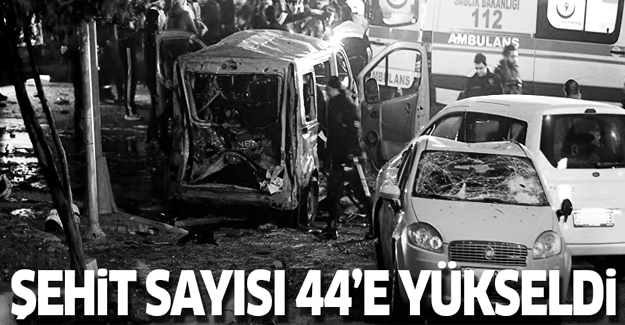 Şehit sayısı 44'e yükseldi