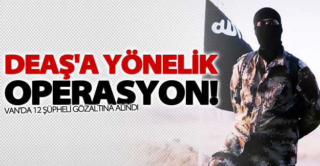 Van'da DEAŞ operasyonu! 12 şüpheli gözaltına alındı