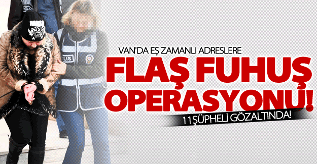 Van'da fuhuş operasyonu! 11 şüpheli gözaltına alındı