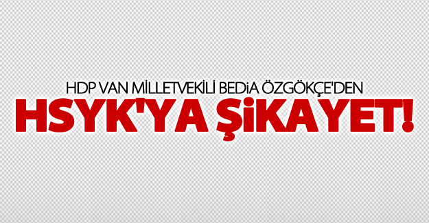 HDP Van Milletvekili Özgökçe'den HSYK'ya şikayet