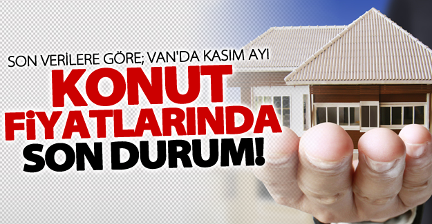 Van'da kasım ayında konut fiyatlarında son durum!