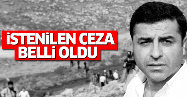 Demirtaş için istenen ceza belli oldu