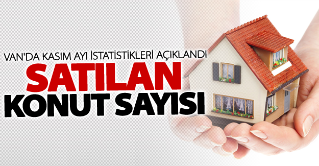Van'da kasım ayı satılan konut sayısı açıklandı