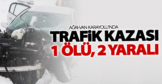 Ağrı-Van Karayolu'nda trafik kazası: 1 ölü, 2 yaralı
