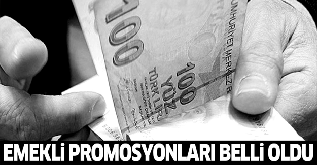 Emekli promosyonları belli oldu