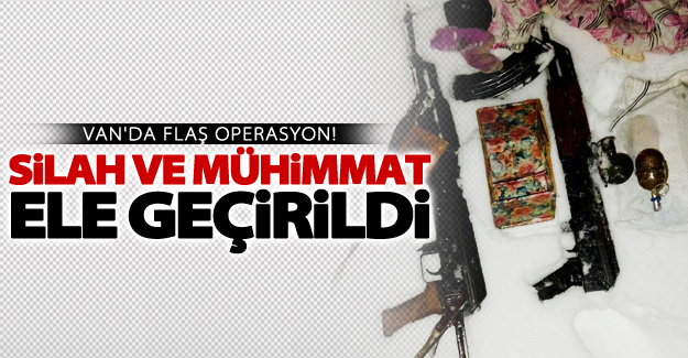 Van'da PKK'ya ait silah ve mühimmat ele geçirildi
