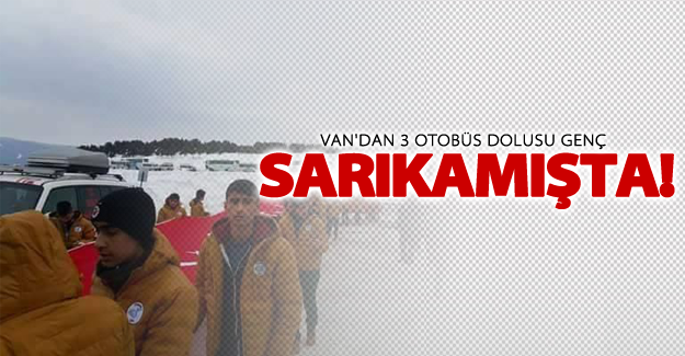 Van'dan 3 otobüs dolusu genç Sarıkamış'ta!