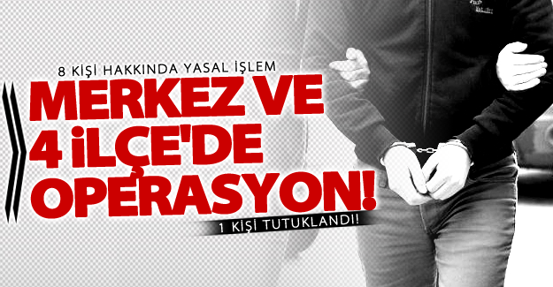 Van merkez ve 4 ilçesi'nde operasyon!