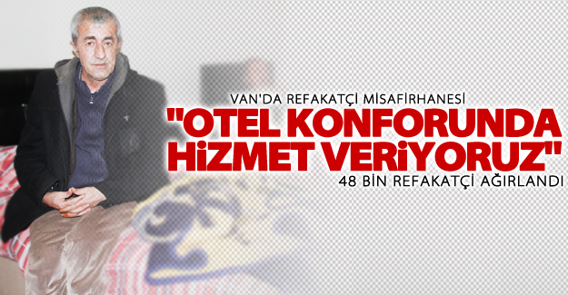 Hasta yakınlarına "otel konforunda" hizmet