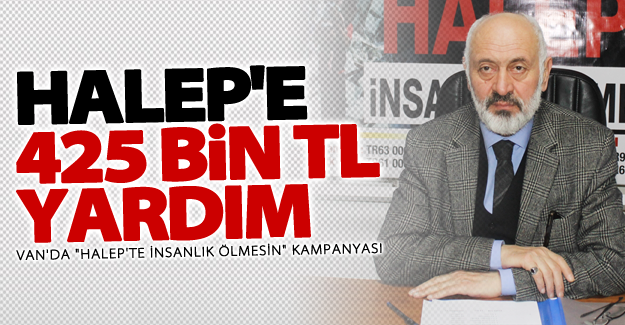 Van'da "Halep'te İnsanlık Ölmesin" kampanyası