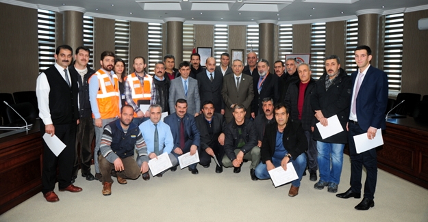 YYÜ 85 işçiye "İş Sağlığı ve güvenliği" sertifikası verildi