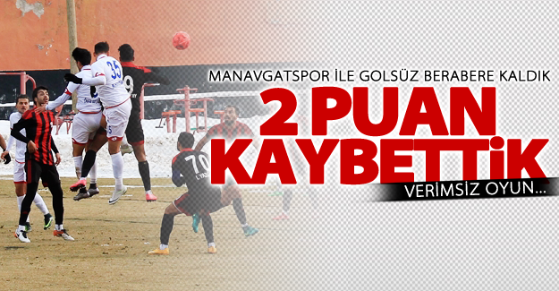Vanspor Manavgatspor ile golsüz berabere kaldı