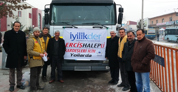 Erciş'ten Haleplilere yardım eli