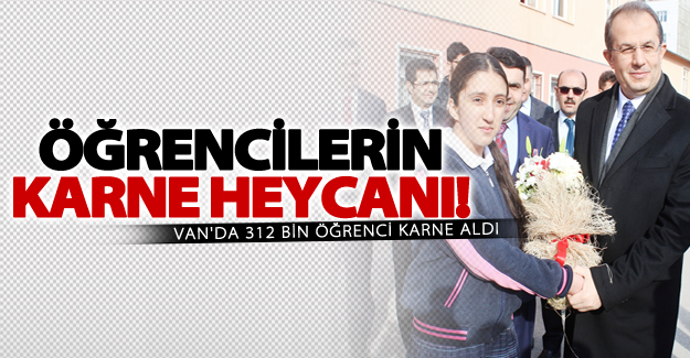 Van'da 312 bin öğrenci karne heycanı yaşadı