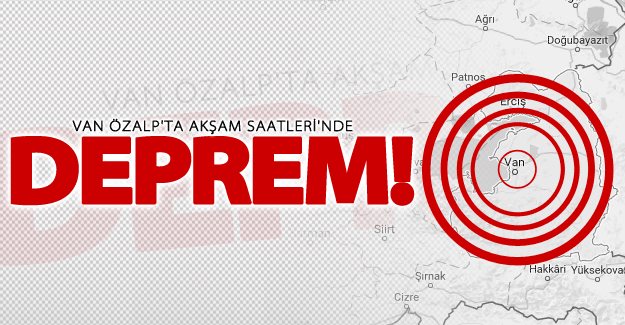 Van'da deprem!