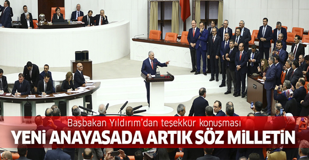 Yeni anayasada söz artık milletin