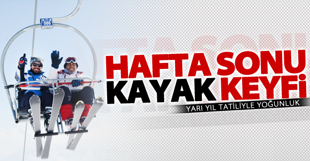 Nemrut Kayak Merkezinde yarı yıl tatili yoğunluğu
