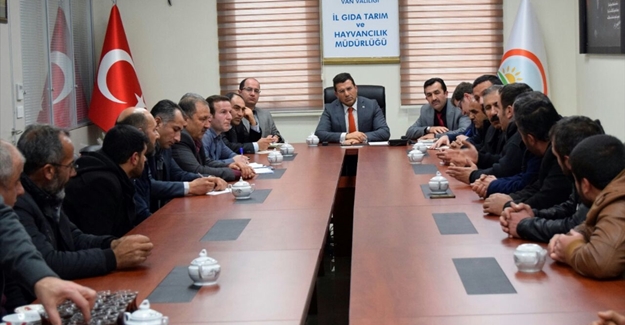 Van'da süt ürünleri üreticileriyle toplantı