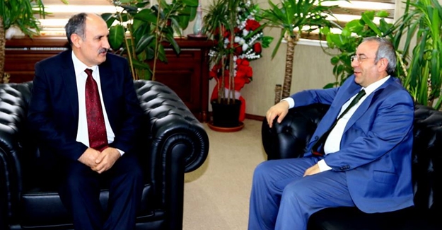 Büyükşehir Genel Sekreteri Yaşar'dan Rektör Battal'a iade-i ziyaret