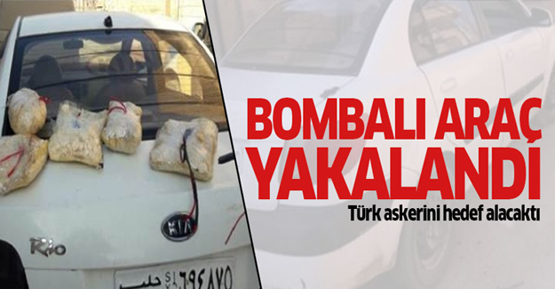 Bomba yüklü araç yakalandı