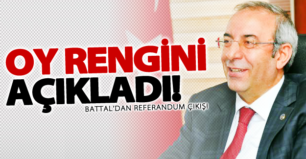 Rektör Battal'dan referandum açıklaması