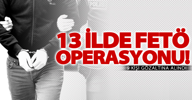 Van dahil 13 ilde operasyon! 9 gözaltı