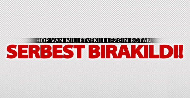 HDP Van Milletvekili serbest bırakıldı!