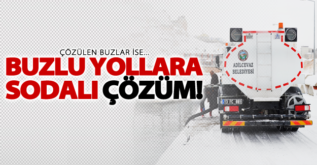 Buzlu yollar bakın nasıl çözülüyor?