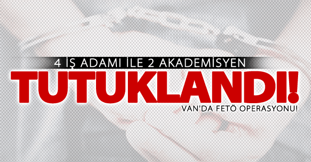 Van'da 4 iş adamı ile 2 akademisyen tutuklandı