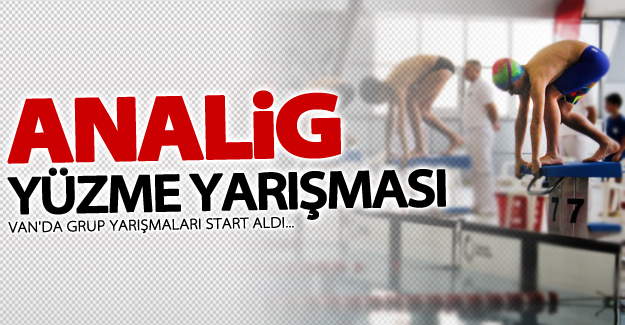 Van'da ANALİG yüzme yarışması