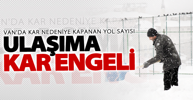 Van'da ulaşıma kar engeli!