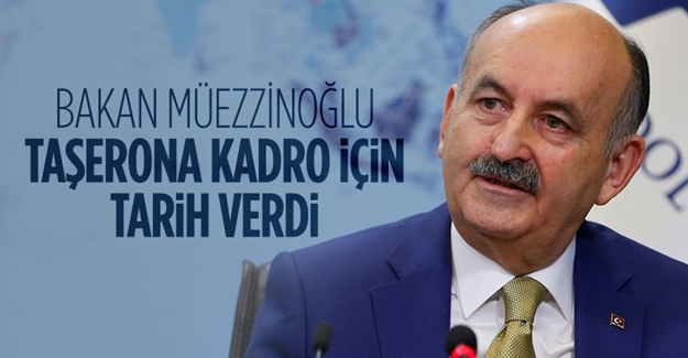 Bakan taşerona kadro için tarih verdi