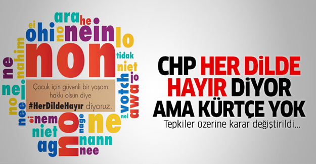 CHP'nin 'hayır' kampanyasında Kürtçe kullanmaması tepkilere yol açtı