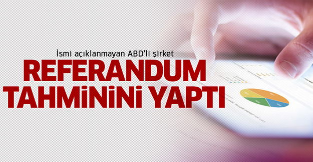 ABD'li kuruluşa göre referandum anketi! İşte sonuçlar