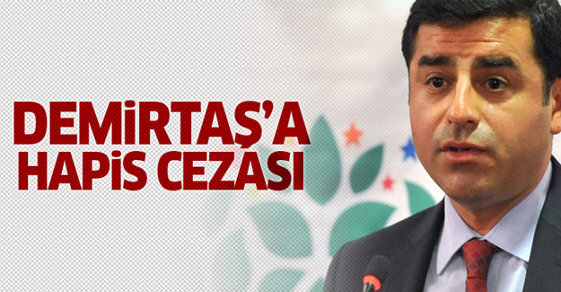 Demirtaş'a hapis cezası