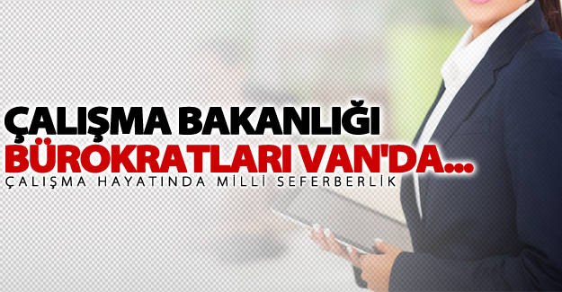Çalışma Bakanlığı Bürokratları Van'da...