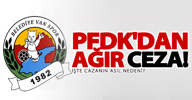 PFDK'dan Vanspor'a ağır ceza!