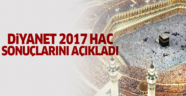 Diyanet 2017 hac sonuçlarını açıkladı