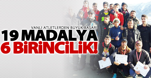 Vanlı Atletizmciler bütün madalyaları kazandılar