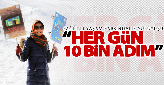 Sağlıklı yaşam farkındalık yürüyüşü