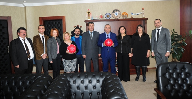 TÖSSED yöneticilerinden Rektör Battal'a ziyaret