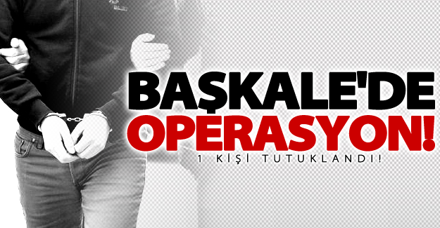 Başkale'de operasyon! 1 kişi tutuklandı