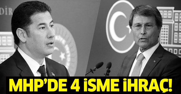 MHP'de 4 kişiye ihraç!