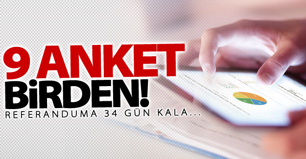 9 anket şirketinin referandum araştırması sonuçları